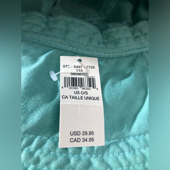 NWT Aerie Raw Edge Bucket Hat in Green / Upcycled - Picture 7 of 8